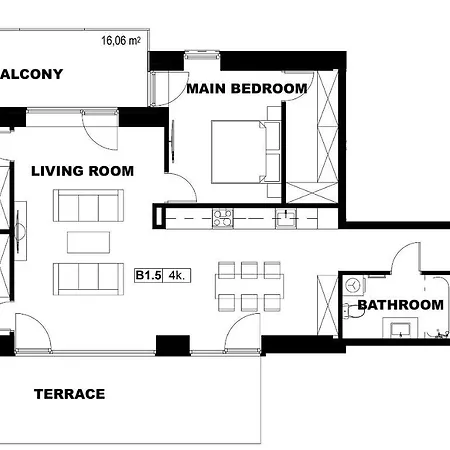 2bd & Office Room, Terrace, Garage Parking, By Cohost