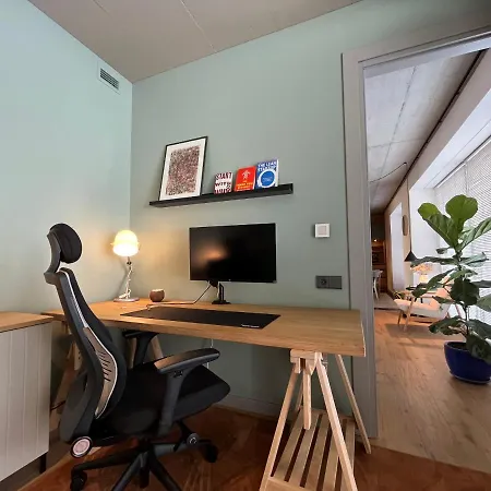 דירה 2bd & Office Room, Terrace, Garage Parking, By Cohost